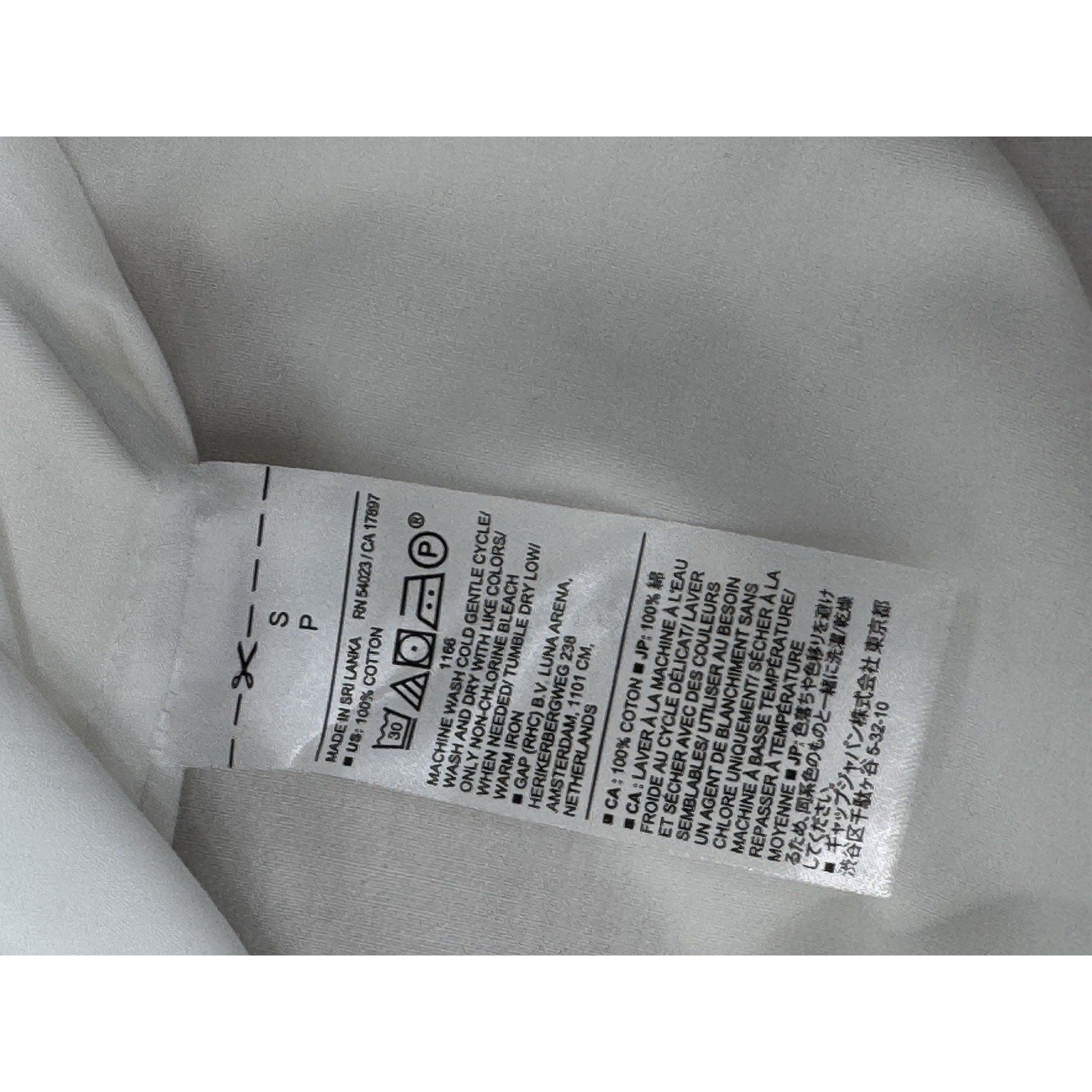 Banana Republic White Peasant Style Blouse Button Sleeve Women’s Size Small NWT