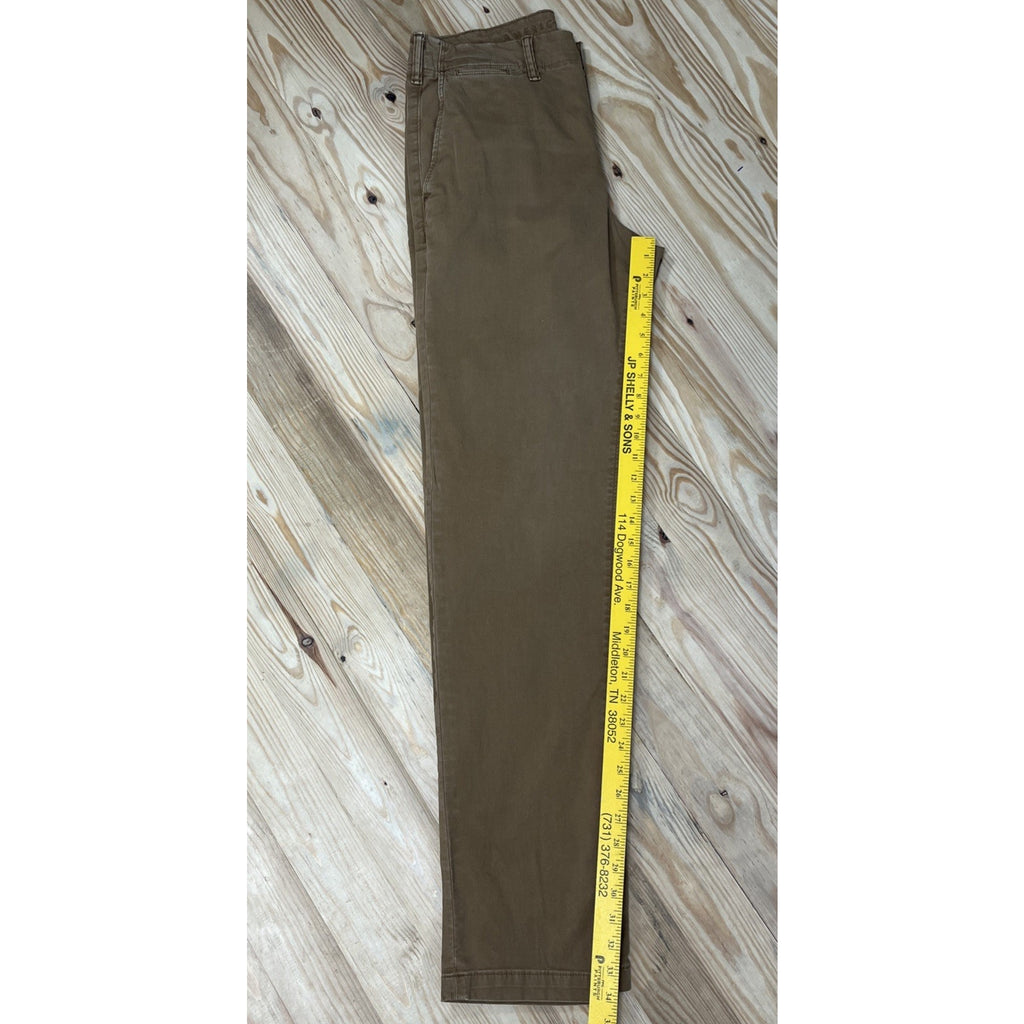 American Eagle Pants Mens 32x36 Tan Chino Original Straight Cotton Casual