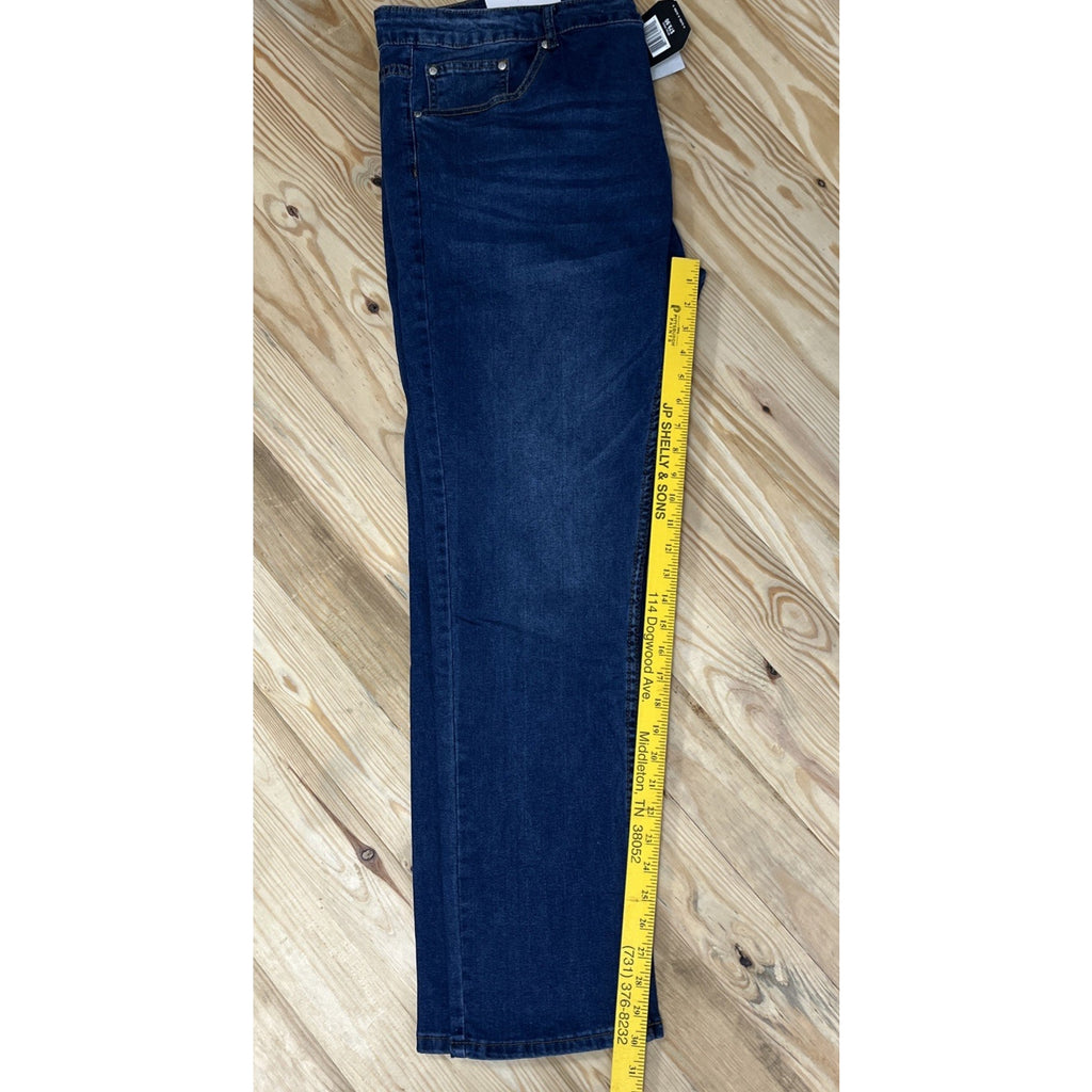 Blu Rock Men's Flex 4-Way Stretch Slim Fit Jeans Medium Wash Size 42x32 NWT