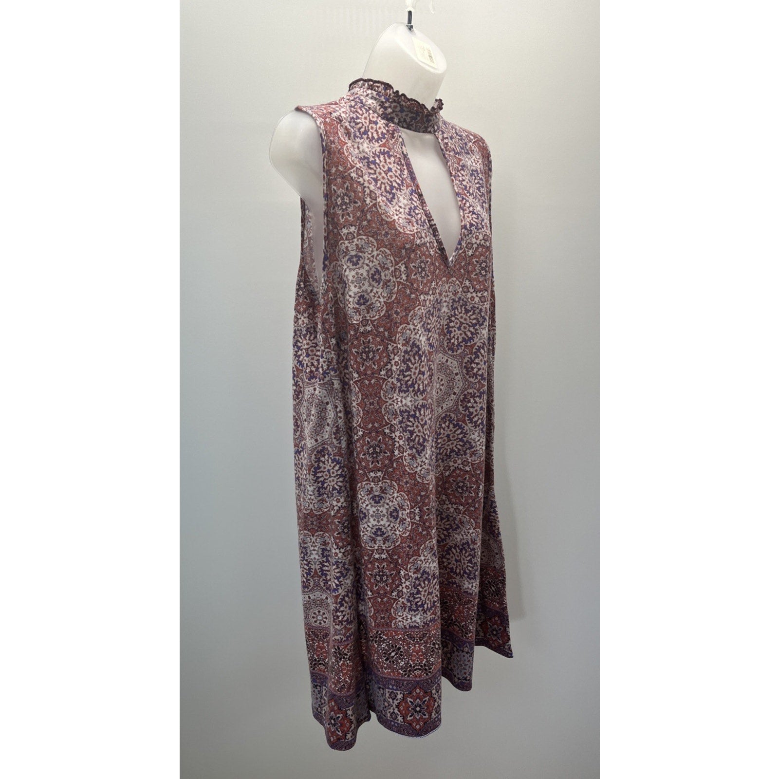 Speechless Women's Multi Color Geometric Short Dress Size 2X