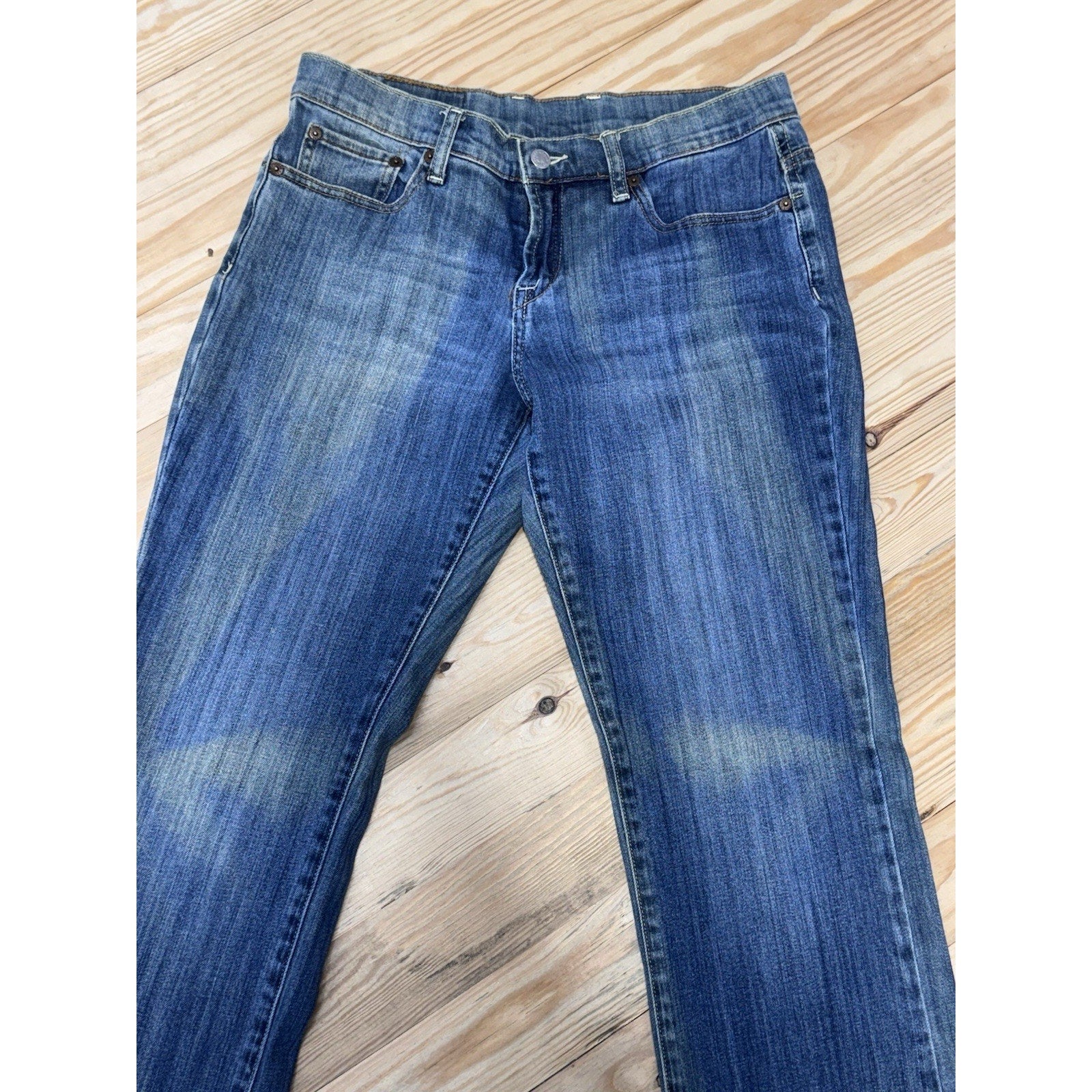 Y2K Lucky Brand Jeans Louise Easy Rider Low Bootcut Blue Jeans Women’s Size 29