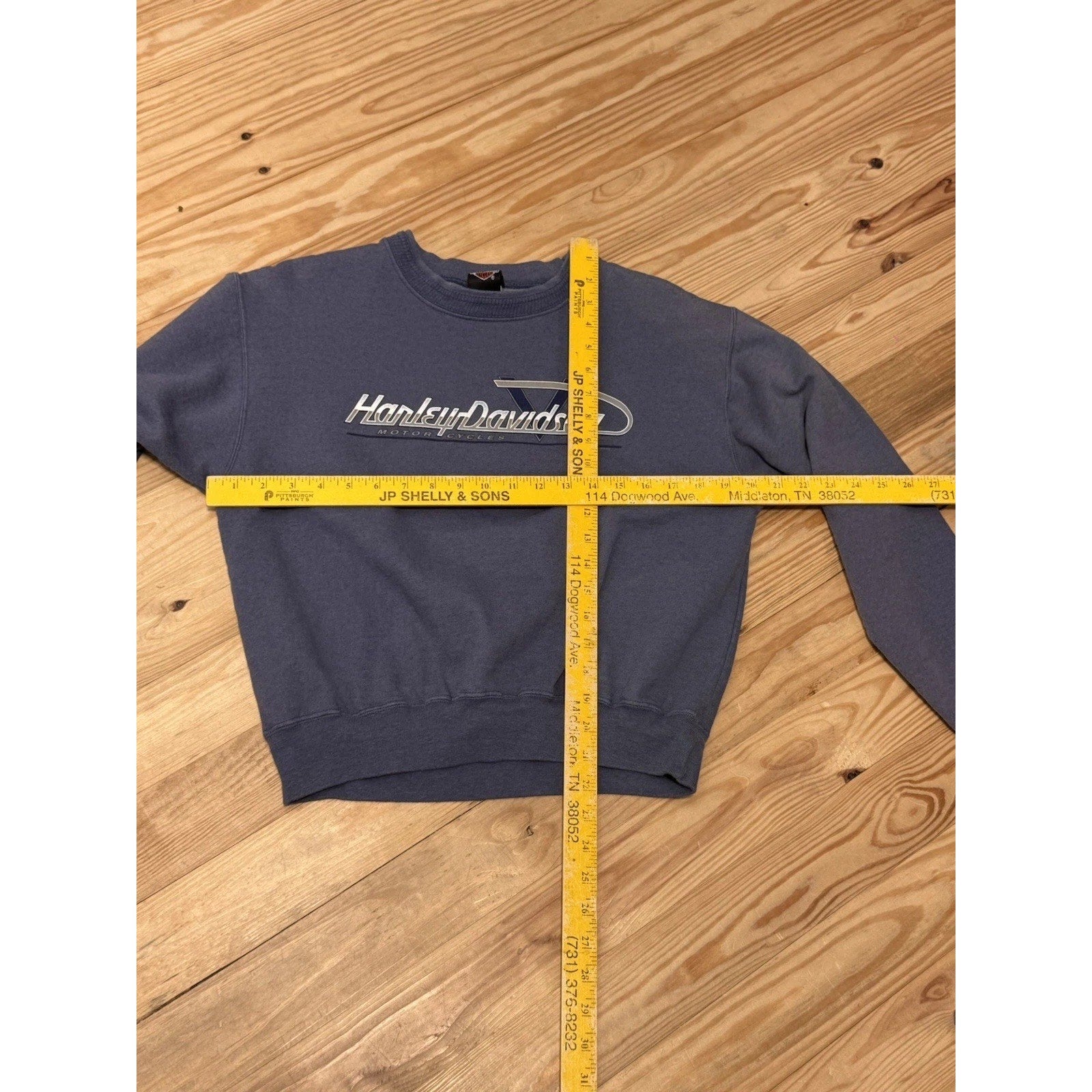 Vtg Worth Harley Davidson KC, MO Crewneck Sweatshirt Cotton Made In USA Large