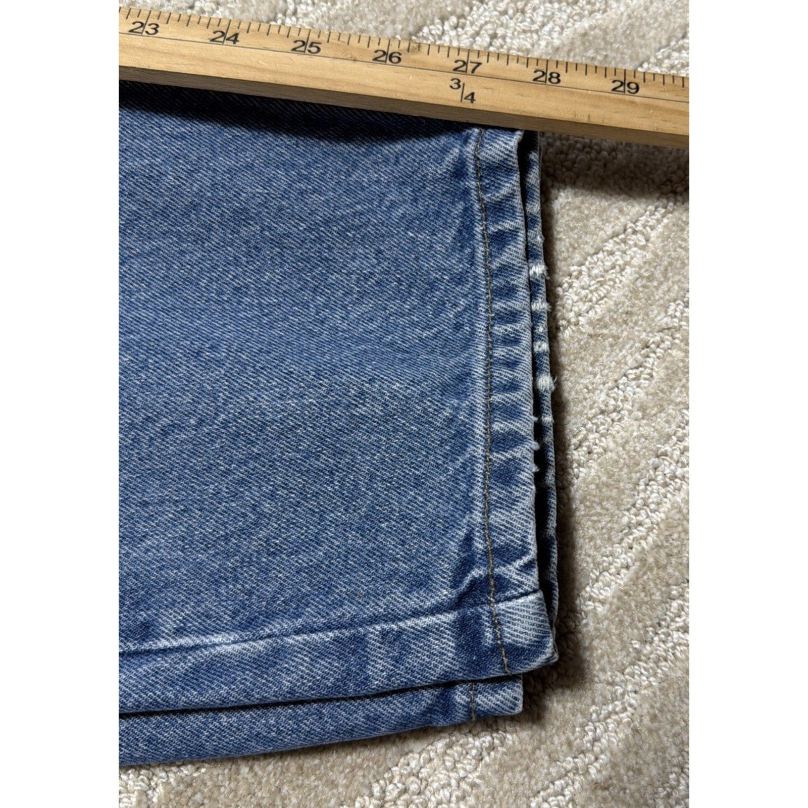 Carhartt B17 DST Relaxed Fit Straight Leg Jeans Mens 34x28 Workwear Blue Denim