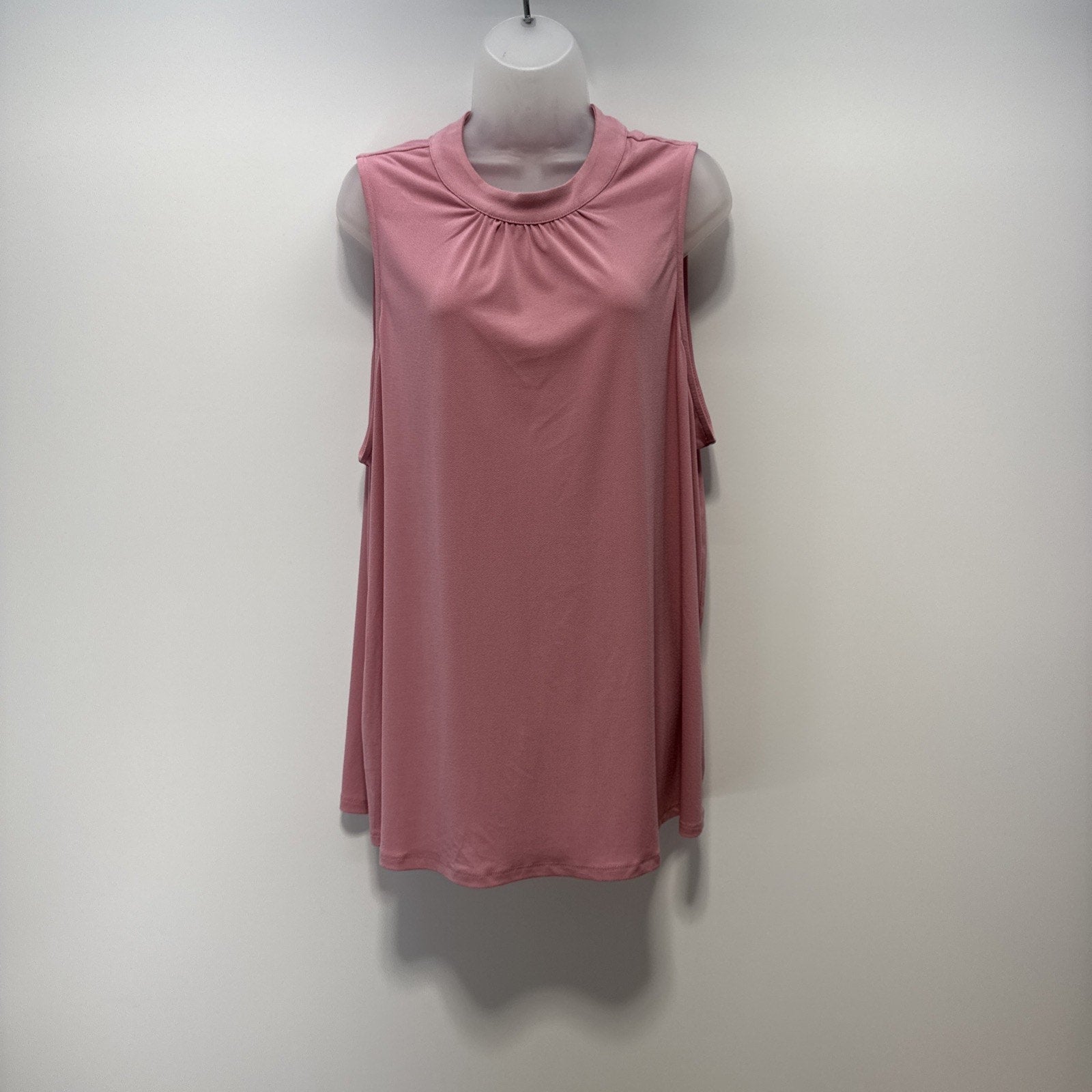 Torrid Rayon Pleated Neck Tank Sleeveless Wild Rose Pink Women’s Size 3X NWT