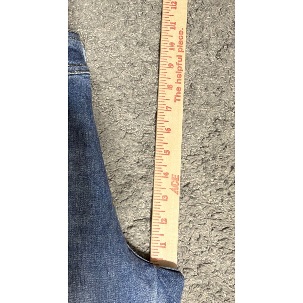 Oat New York High Rise Wide Leg Cargo Raw Hem Jeans Women’s Denim 2/26