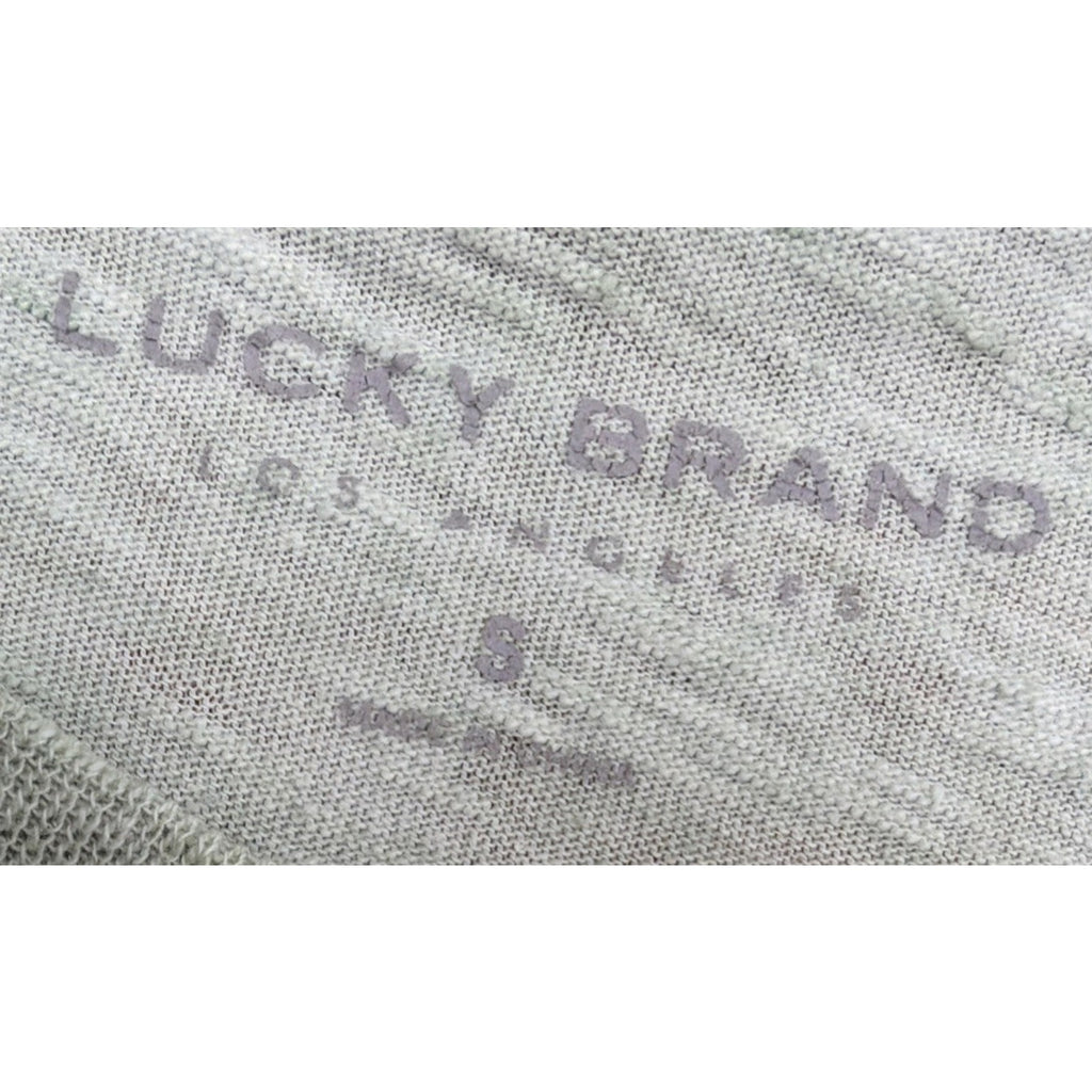 Lucky Brand Textured T Shirt Mens Size Small Green Short Sleeve California