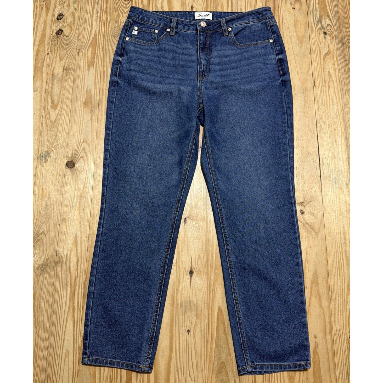 Denim Jeans Seven7 Vintage straight High Rise Blue Women’s size 12