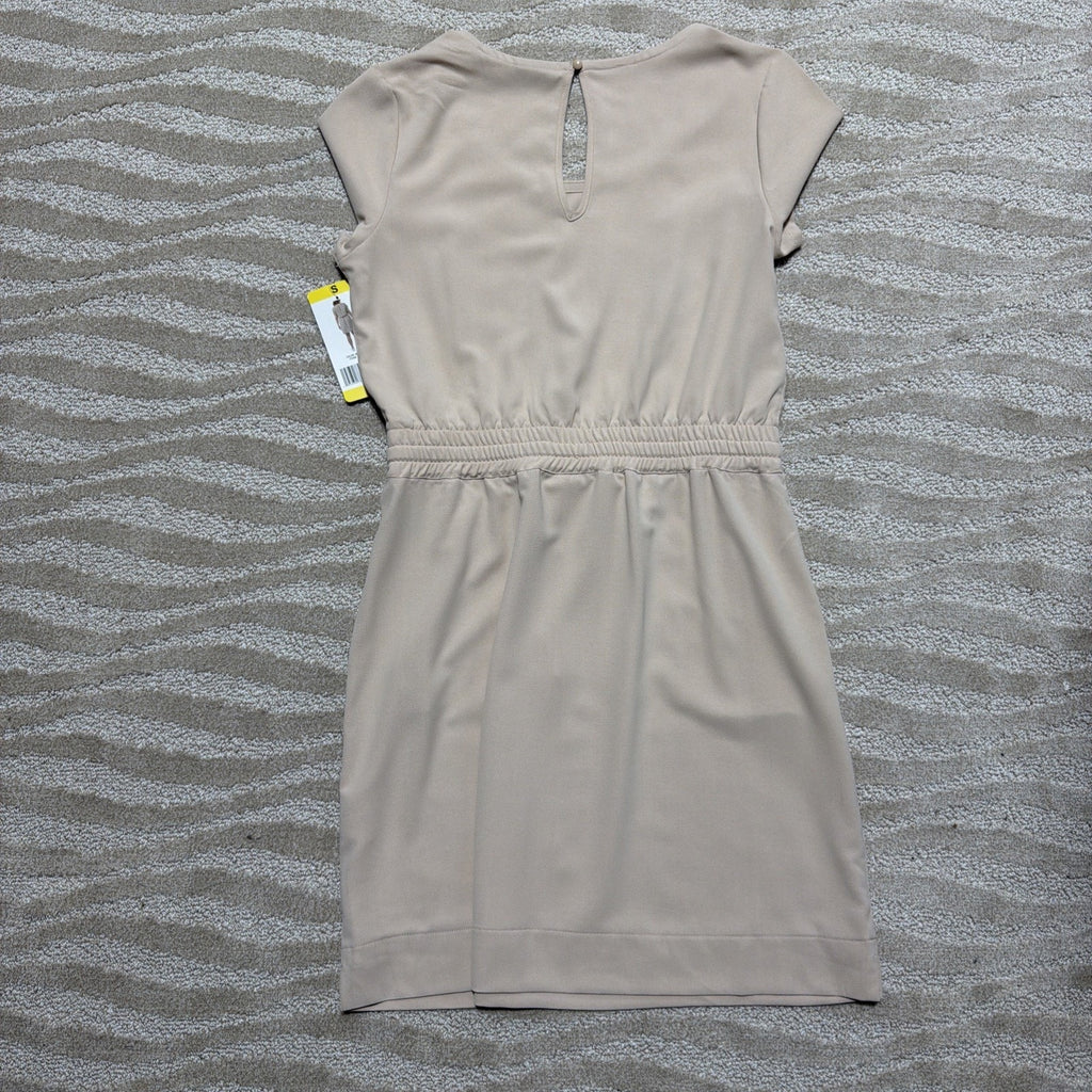 32 Degrees Womens S Twill Dress Cinched Waist Soft Stretch Pockets New with Tags