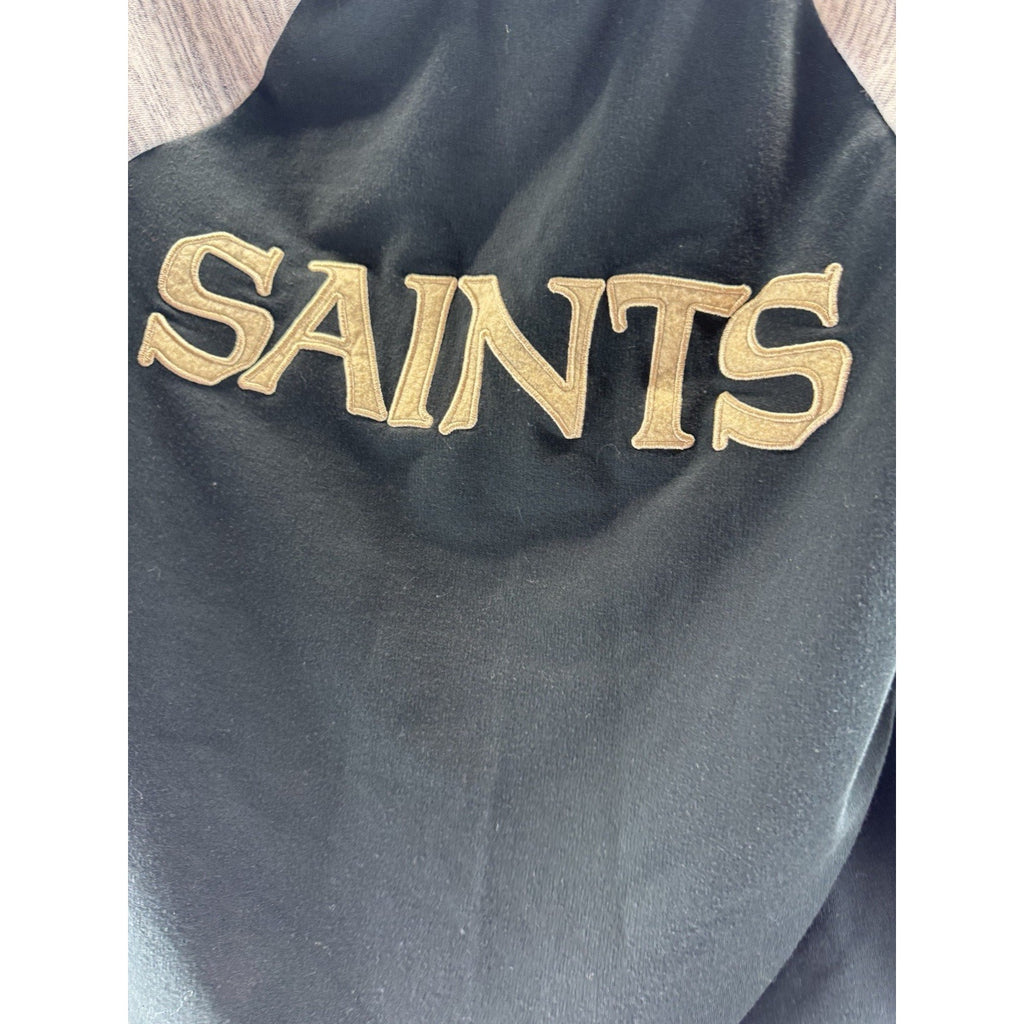 NFL New Orleans Saints Pullover Hoodie Gray Black Women’s M