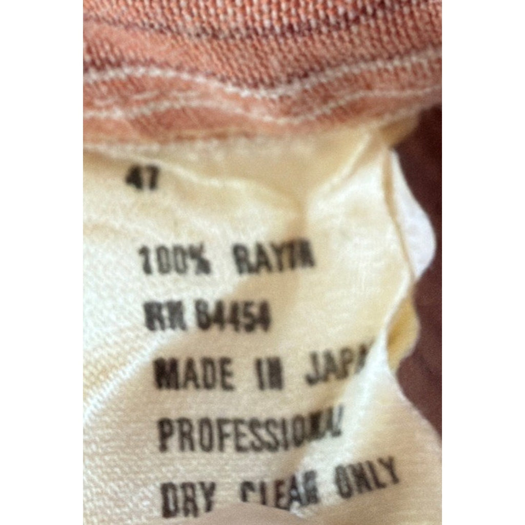 Vintage Yamato Shirt Mens M Embroidered Casual Striped Button Up Made In Japan