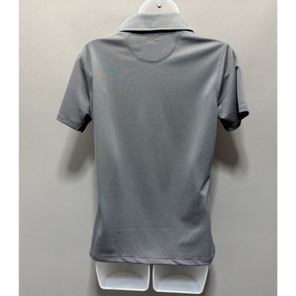 Cutter Buck Drytec Luxe Golf Polo Shirt Womens Gray Short Sleeve NEW