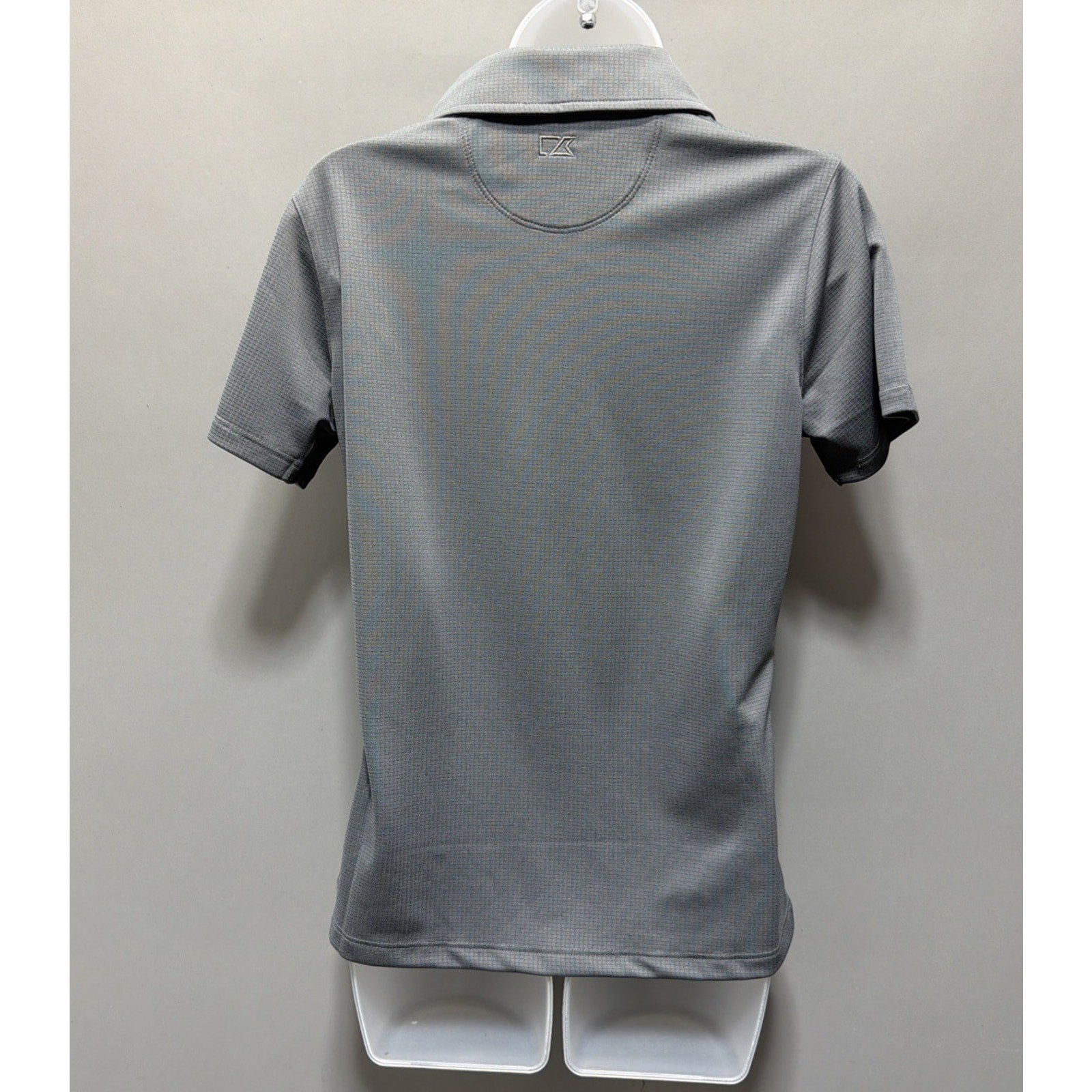 Cutter Buck Drytec Luxe Golf Polo Shirt Womens Gray Short Sleeve NEW