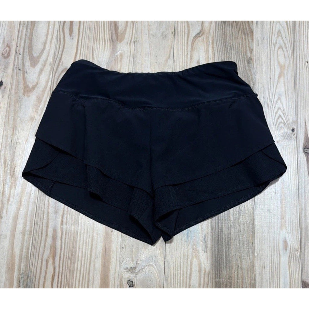 Spyder Womens Active Shorts Sz S Black Reflective Trims
