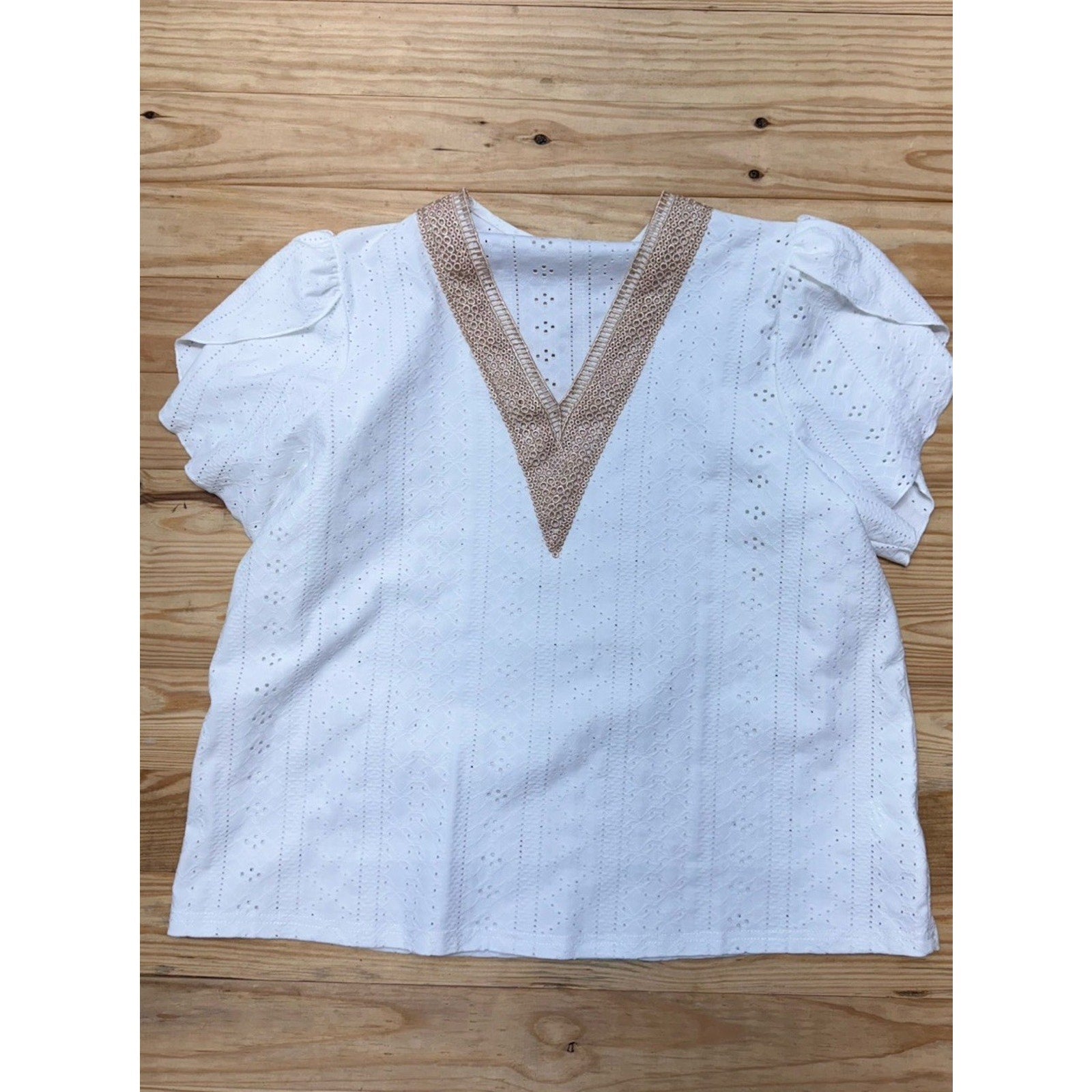 Women's Casual Summer Stitching Bubble ShortSleeve TShirts