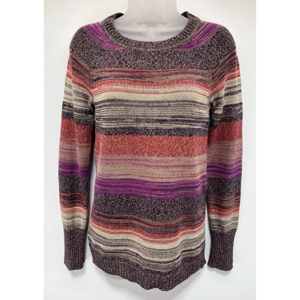 Womens Eddie Bauer Striped Cotton Sweater Size XS