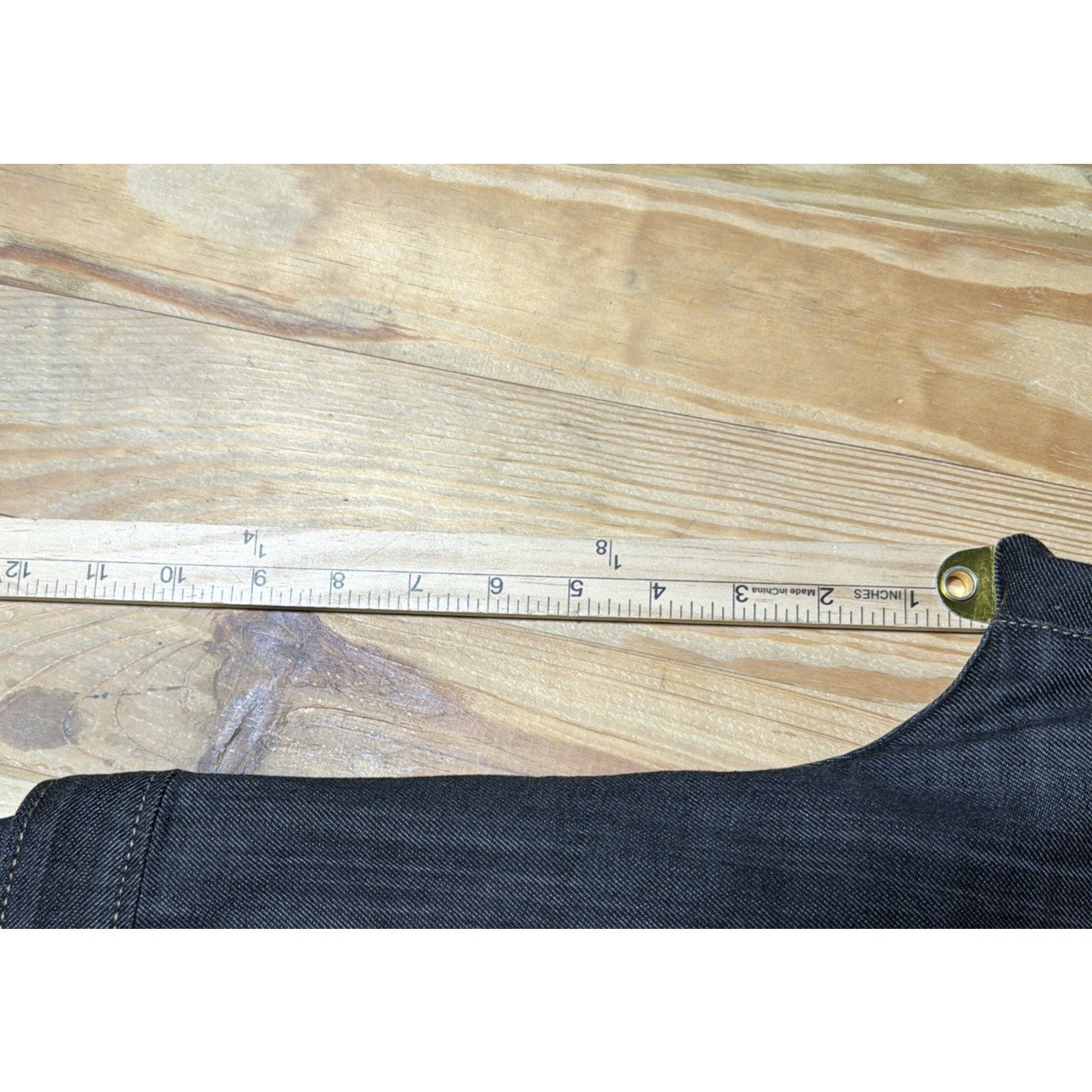 Nautica Wide Leg Ankle Jeans Womens Size 12 High Rise Dark Wash Stretch Flap