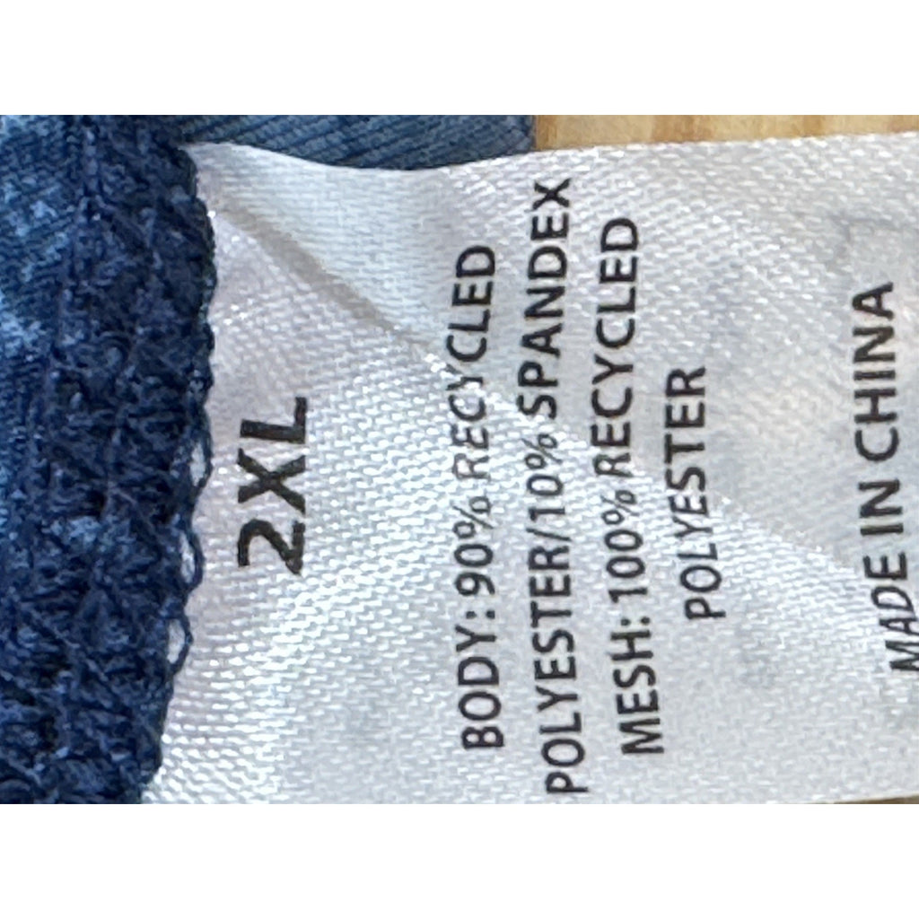 NEW Realtree Fishing Men's Shirt in Blue Reversible UPF30 Size 2XL