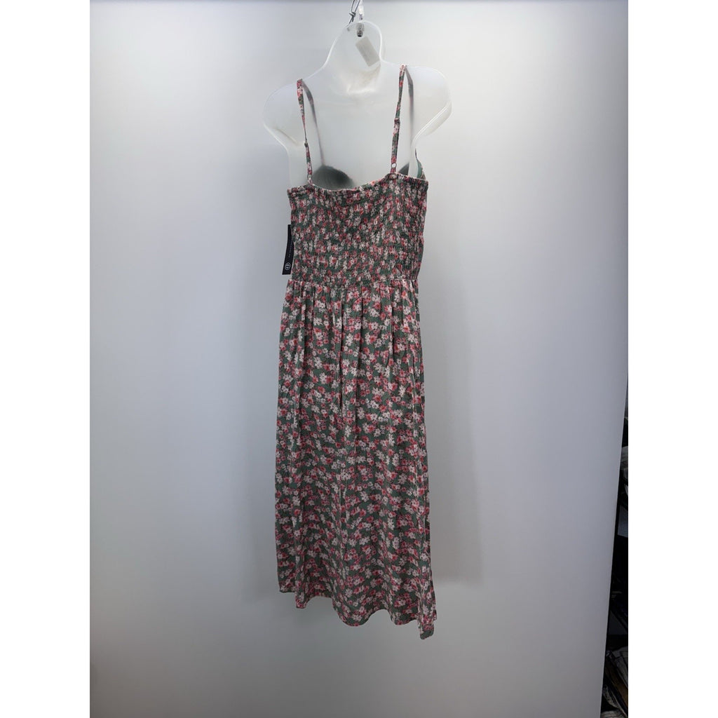 As U Wish Flowy Size X-Large Maxi Dress Green Floral Women’s