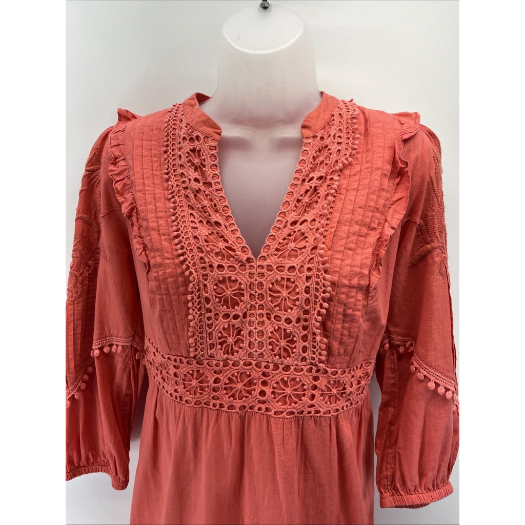 *Anthropologie Josephine Embroidered Dress by Akemi + Kin Women's Small