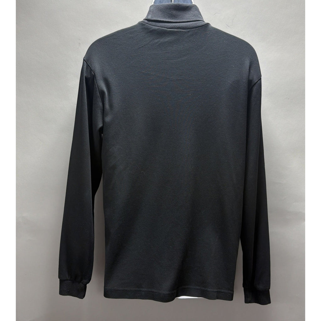 Vintage Eddie Bauer Shirt Mens Medium Black Turtle Neck Outdoor