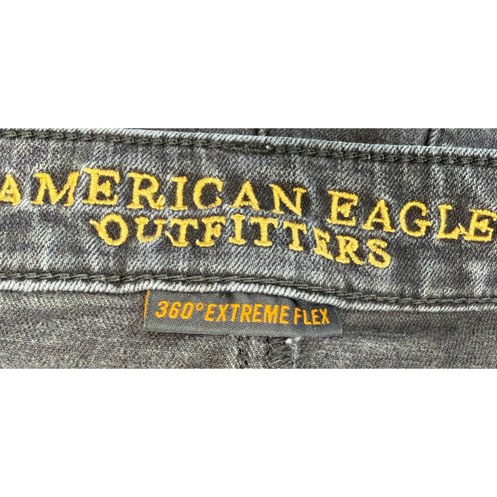 Denim Jeans American Eagle 360 Extreme Flex Slim Men's Size 30x34 Black