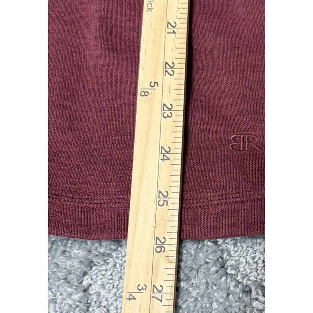 Banana Republic Sweater Mens Medium Red Pullover Crewneck Cotton Long Sleeve