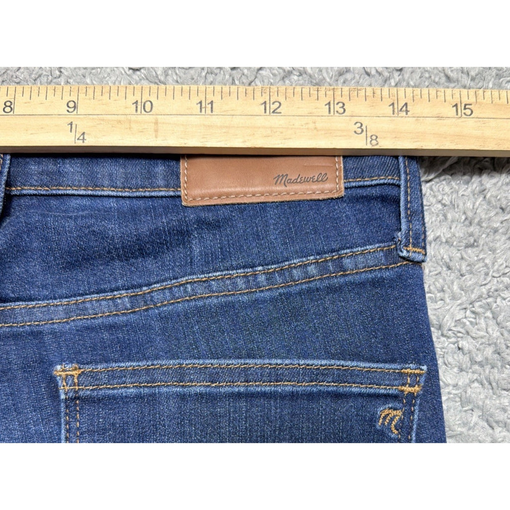 Madewell Jeans Womens 27 Blue Denim 9" High Rise Skinny Fit Casual
