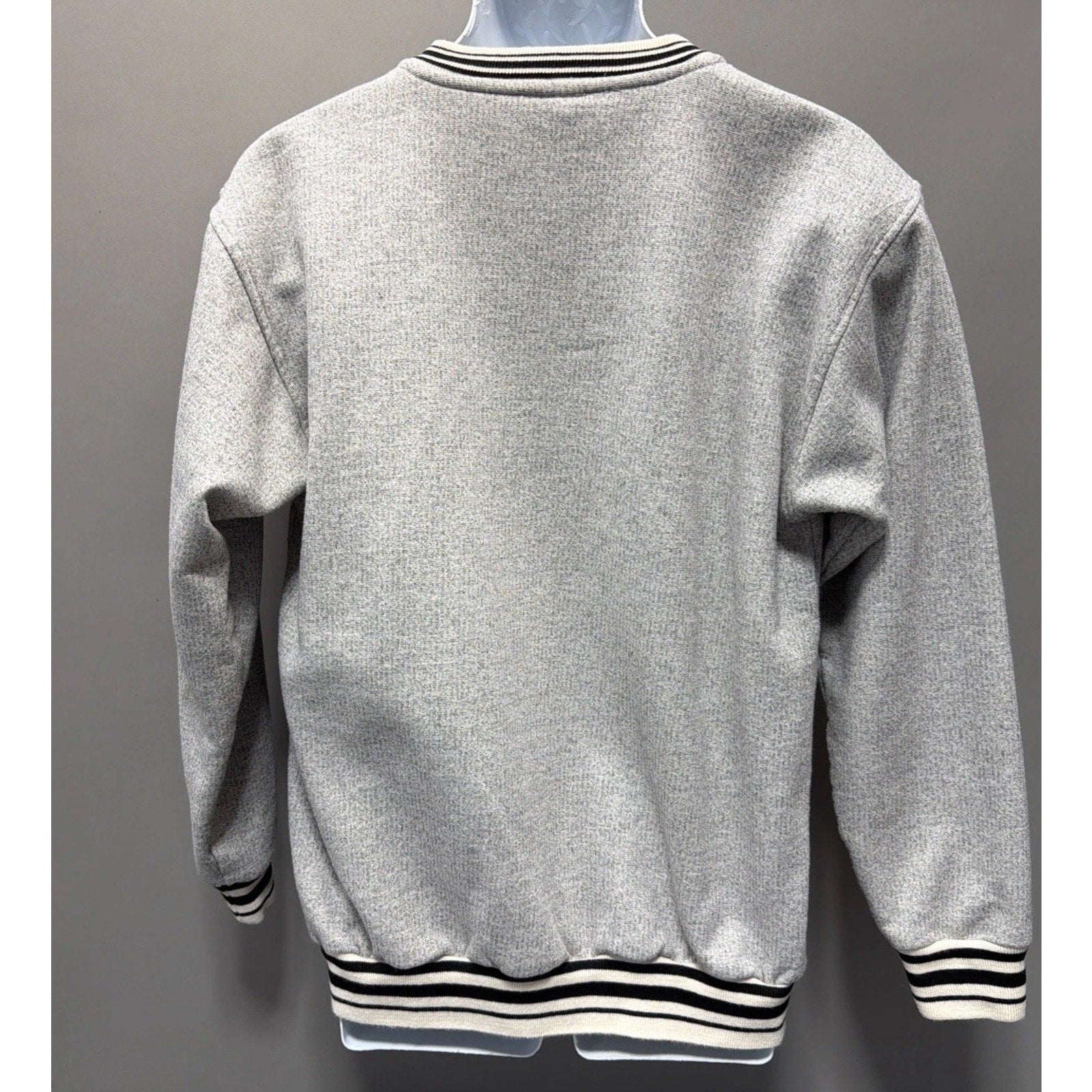 Memphis Tigers Vintage Fleece Sweater V Neck Dynasty Large Gray Embroidered NCAA