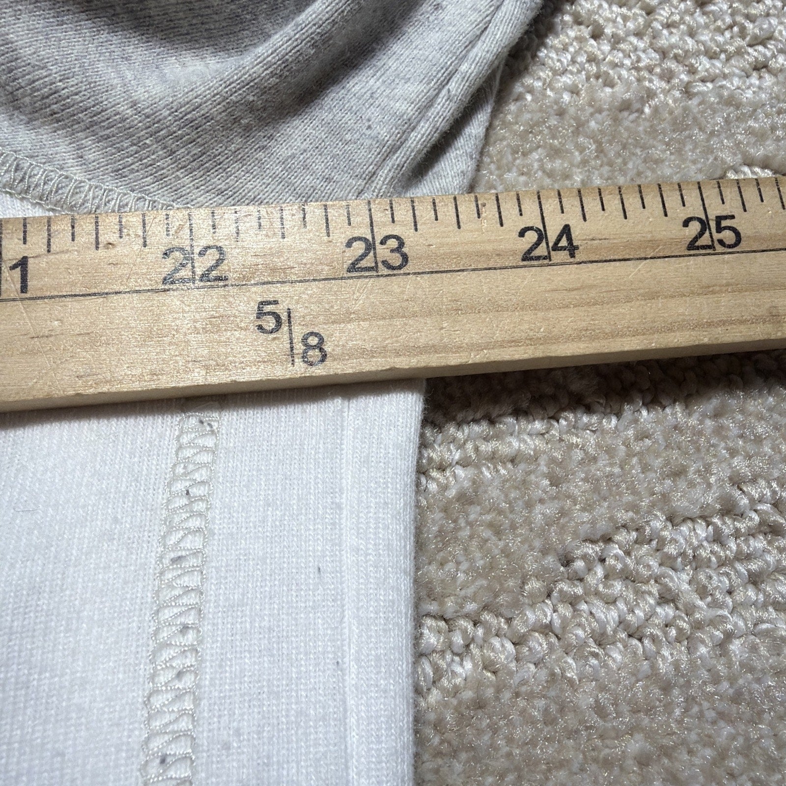 Eddie Bauer Raglan Hooded Sweatshirt Womens XL Legend Wash White Gray