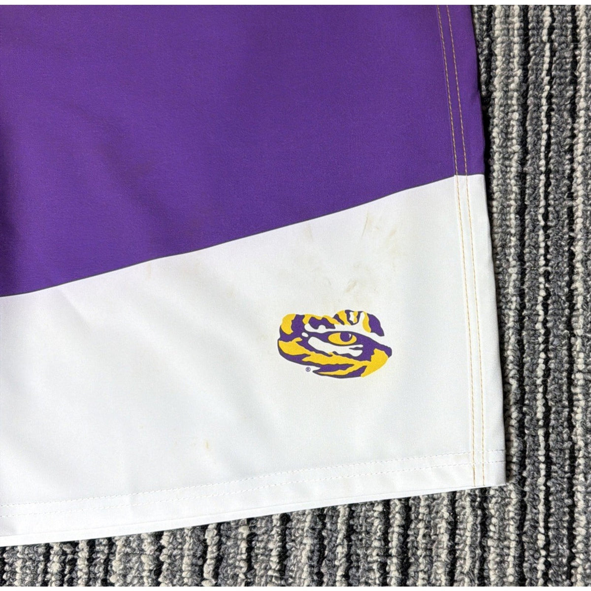 LSU Tigers Board Shorts Men 38 Purple Gold NCAA Football FOCO Swim Trunk NWT