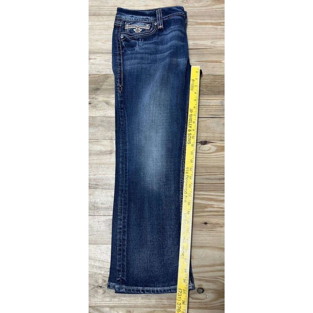 Rock Revival Ligeia Easy Crop Denim Jeans Size 32