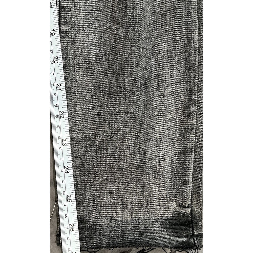 PacSun Jeans Womens 27 Dark Gray Ankle Jegging Distressed Cropped Stretch Denim
