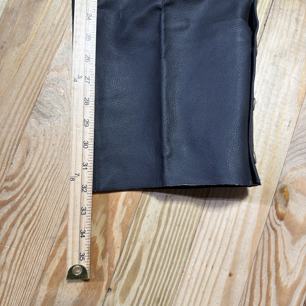 Jafrum Leather Motorcycle Chaps Mens XL Biker Gear Adjustable Waist Lined NWT
