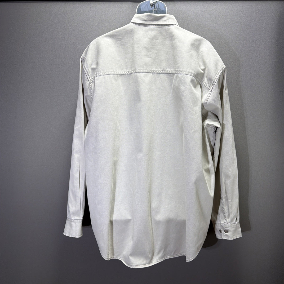 Vintage 1999 Levi’s Red Tab Ivory Denim Shirt Mens XL Metal Button Workwear