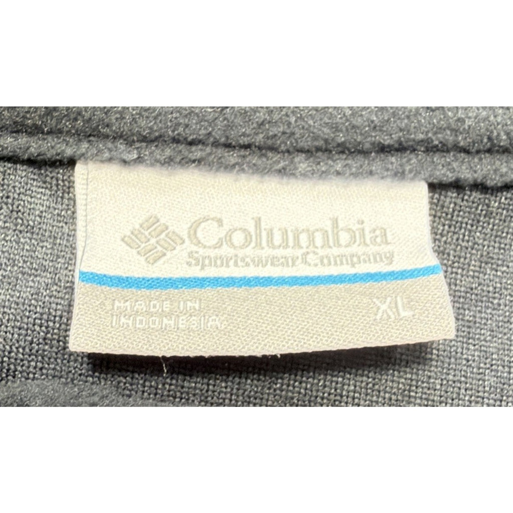 Columbia Mens “Pine Ridge Half Zip” Fleece Pullover L/S Black Size XL New NWT