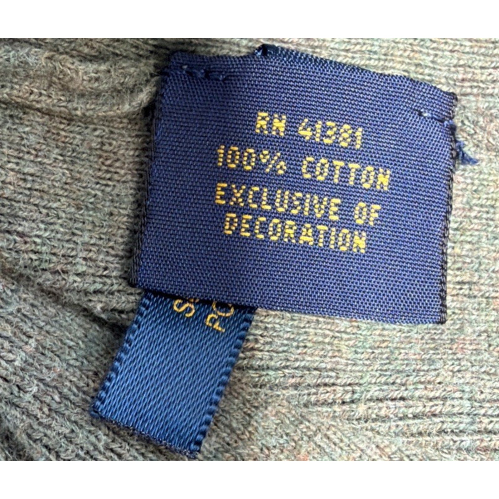 Polo Ralph Lauren Sweater Mens Large Green 100% Pima Cotton V Neck Preppy Casual