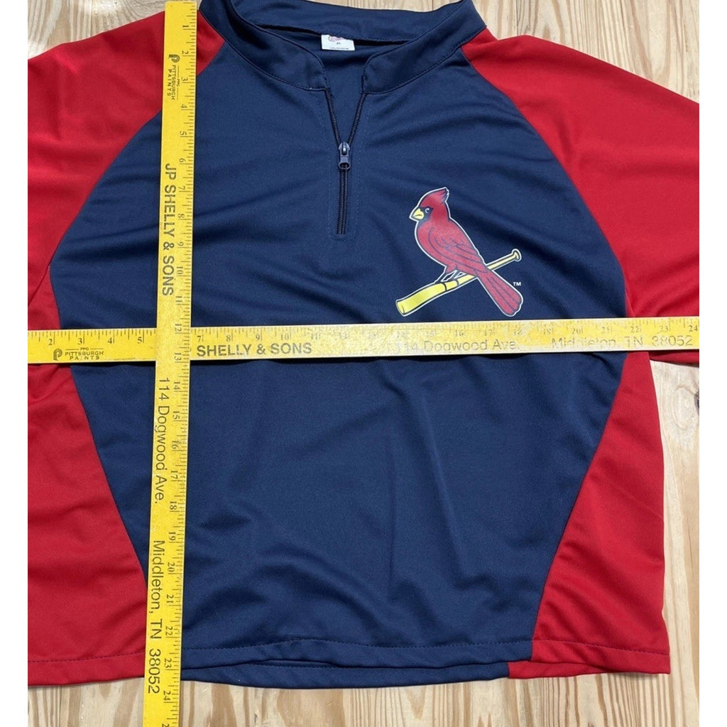 MLB St. Louis Cardinals 1/4 Zip Warm Up Youth XL
