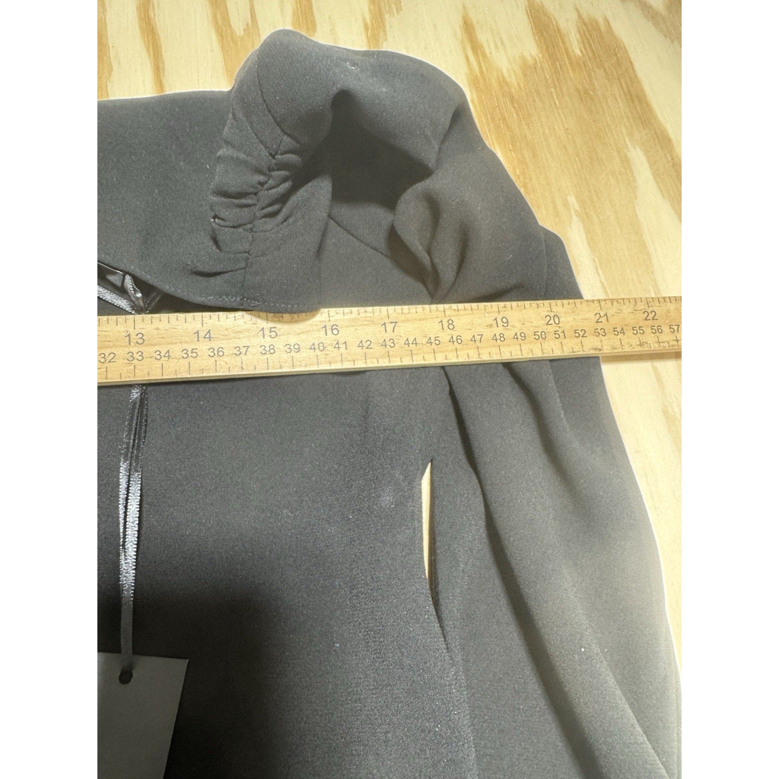 Jenni Kayne Black Wrap Midi Dress XS NWT Long Sleeve Tie Waist Minimalist Luxury