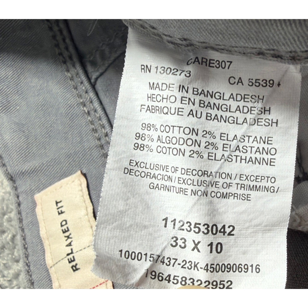 Wrangler Mens Cargo Shorts Relaxed Fit 60AAWOD Size 33x10