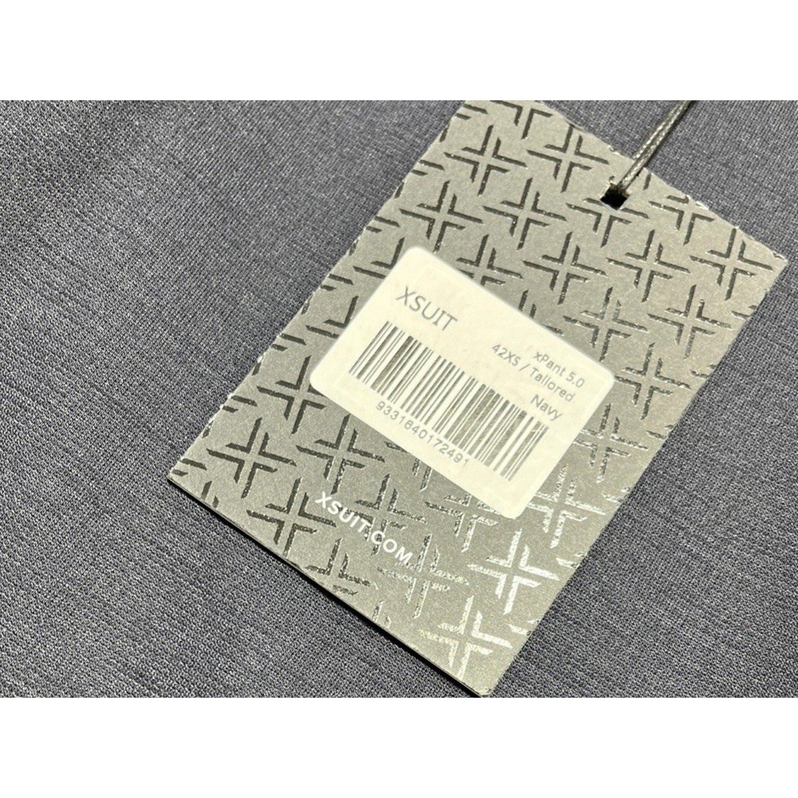 X Suit 5.0 Dress Pants Navy Blue Tailored Fit Straight Leg Sz 42x28 NWT