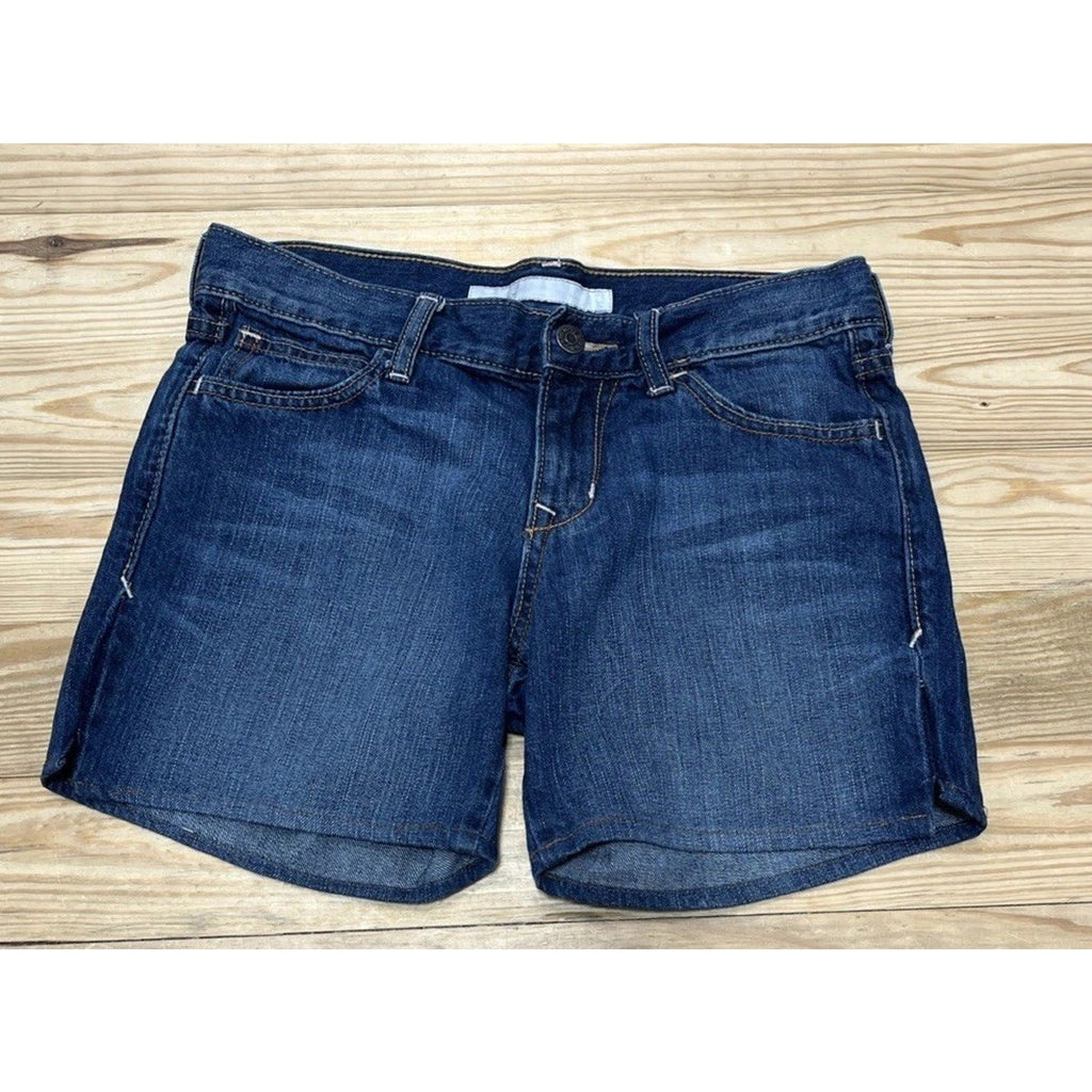 Old Navy Women's Dark Wash Blue Denim Classic Rise Short Shorts Size 2