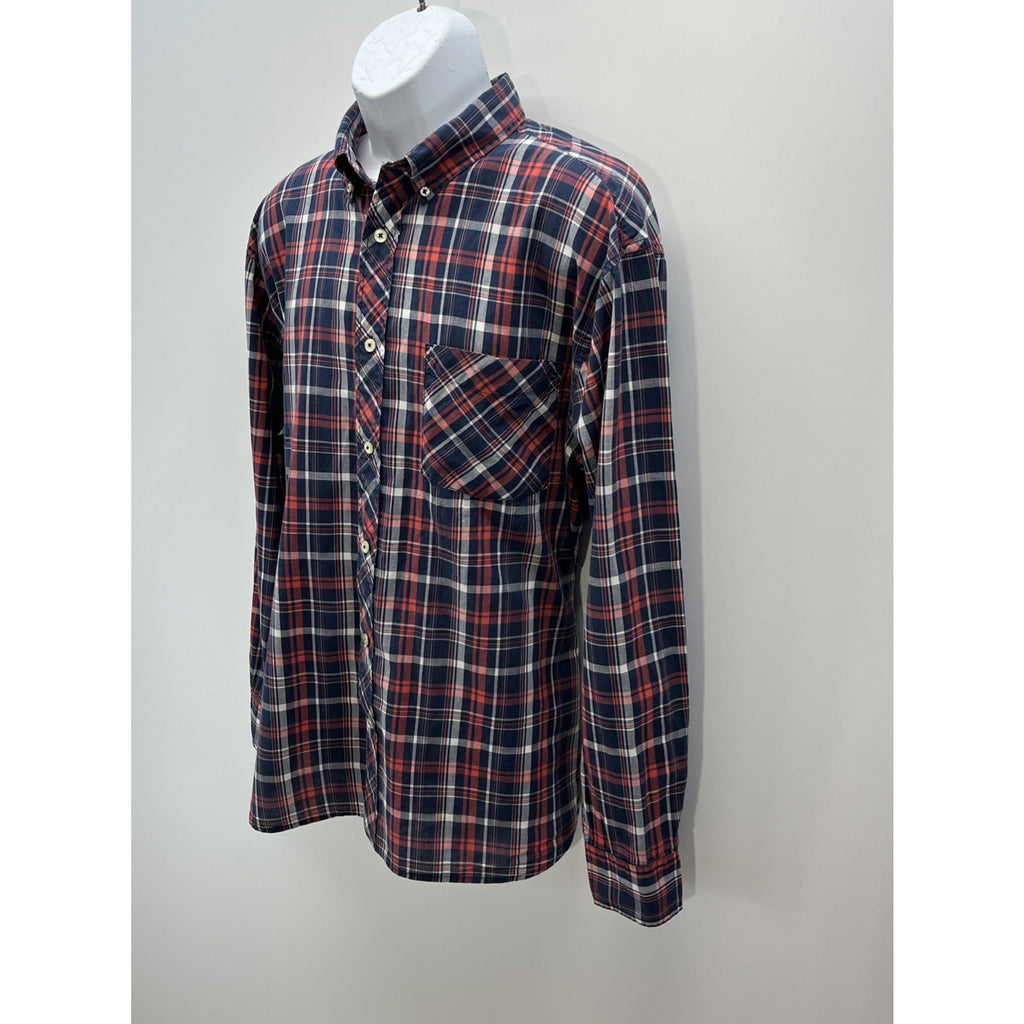 Nautica Mens Long Sleeve Button Down Shirt Sz XL Multi Color