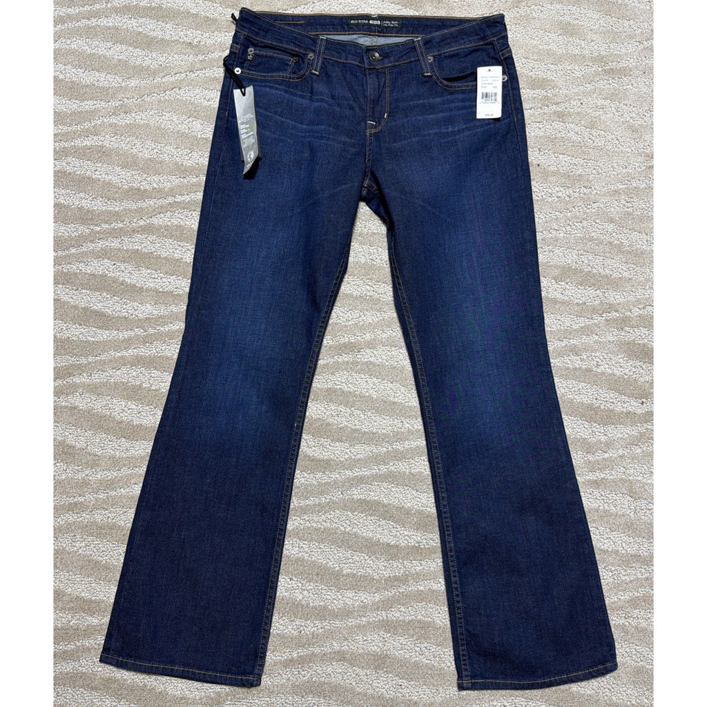 Big Star Remy Low Rise Fit Women's Blue Jeans Denim 32S Stretch Sz 32x30 NWT Y2K