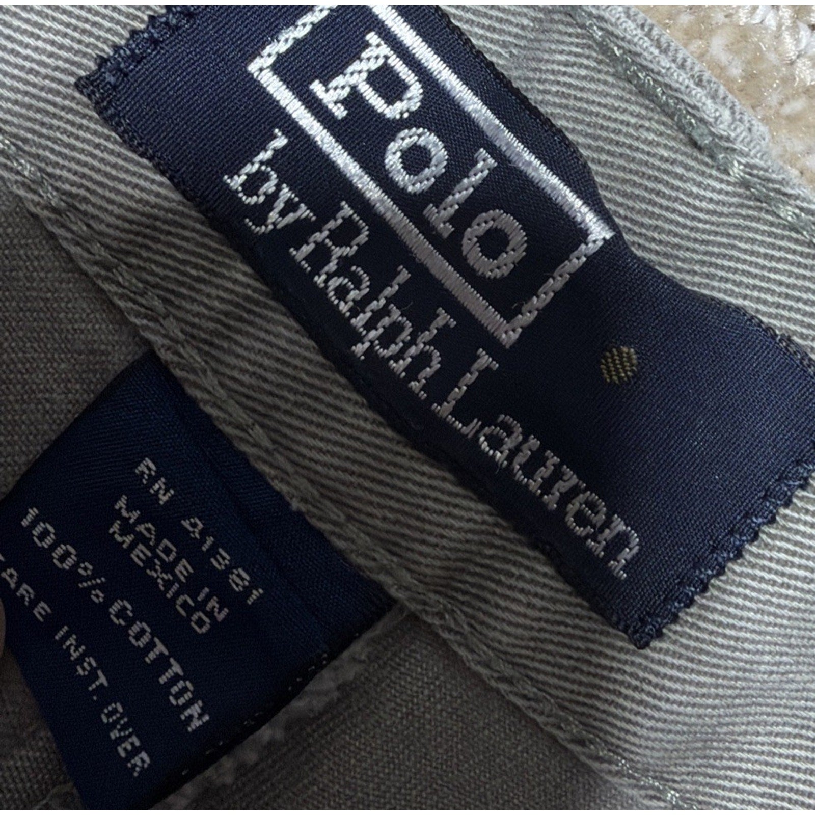 Vintage Polo Ralph Lauren Chino Pants Mens 38x29 Straight Cotton Green