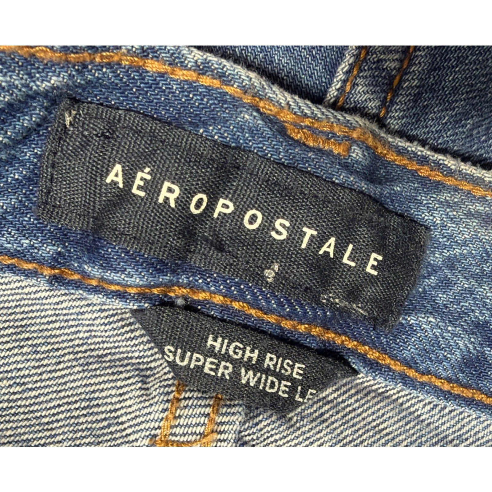High Rise Super Wide Leg Aeropostale Denim Jeans 24x30