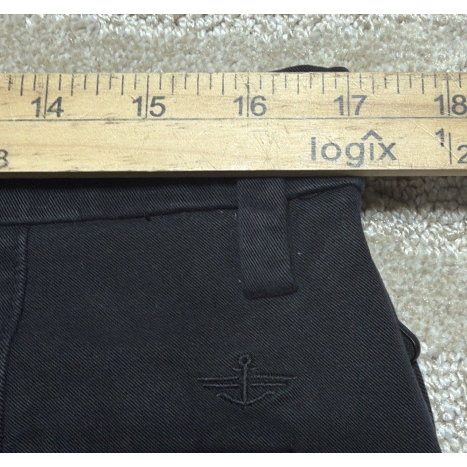 Dockers 34x32 Classic Fit Dress Pants Black Chino Business Pockets