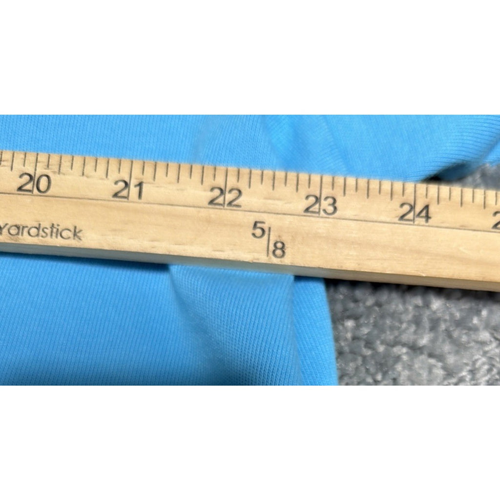 Quacker Factory Plus Size 1X Blue Martini Embellished V-Neck 3/4 Sleeve Sweater