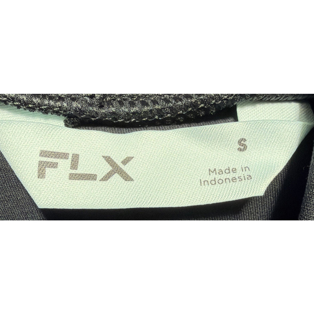 FLX Solace Mock Neck Top Womens S Mineral Black 4-Way Stretch Tunic WX43A124RS