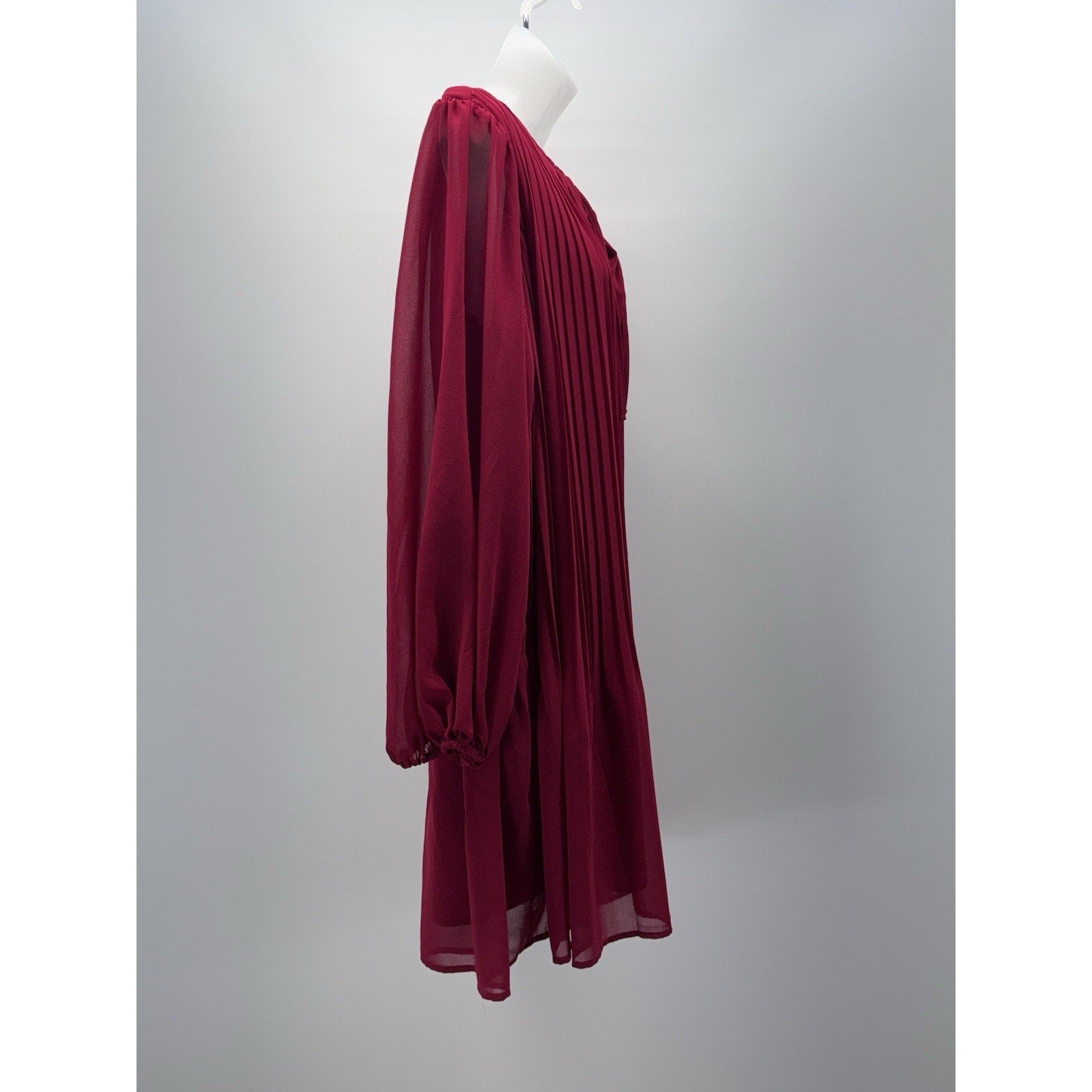 A New Day Red Long Sleeve Babydoll Dress Women’s Size Large NWT