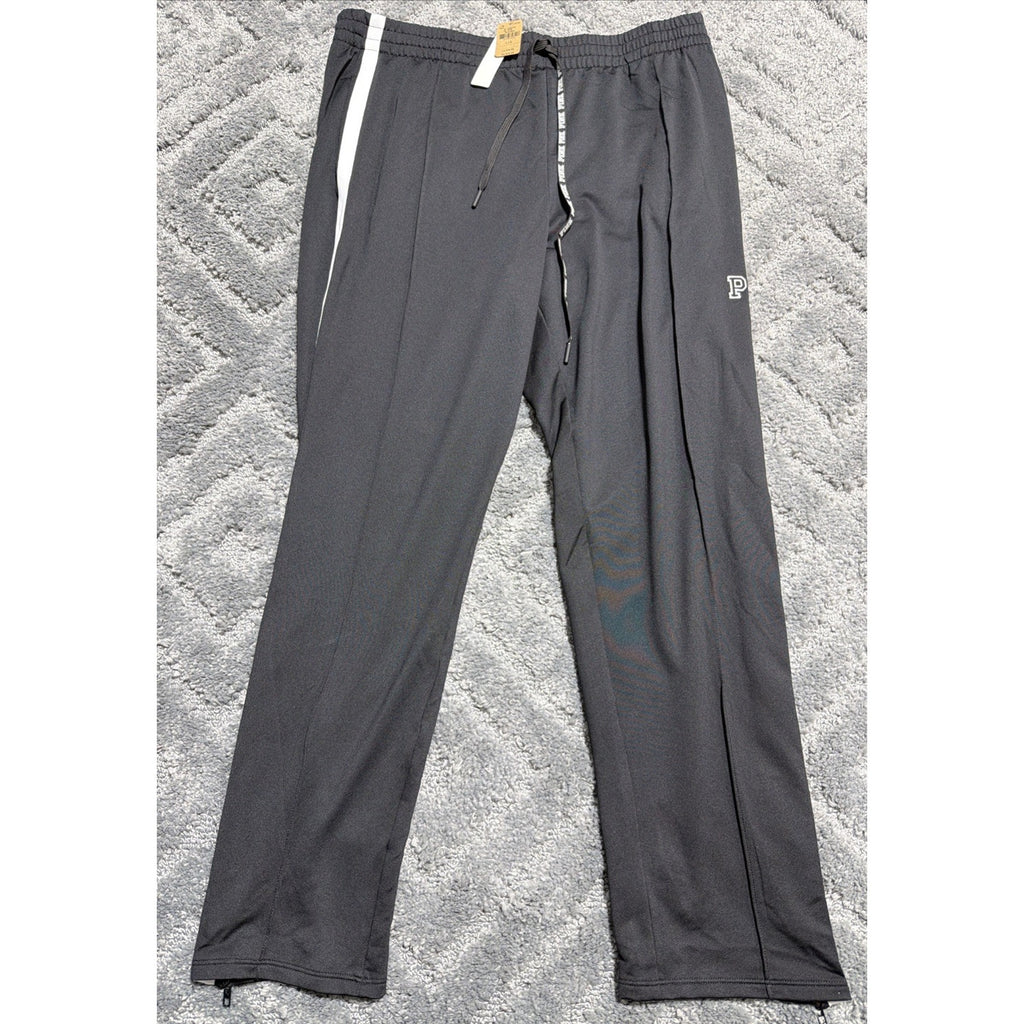 Victoria's Secret PINK Active Ankle Zip Track Pants w/Pockets Black L New